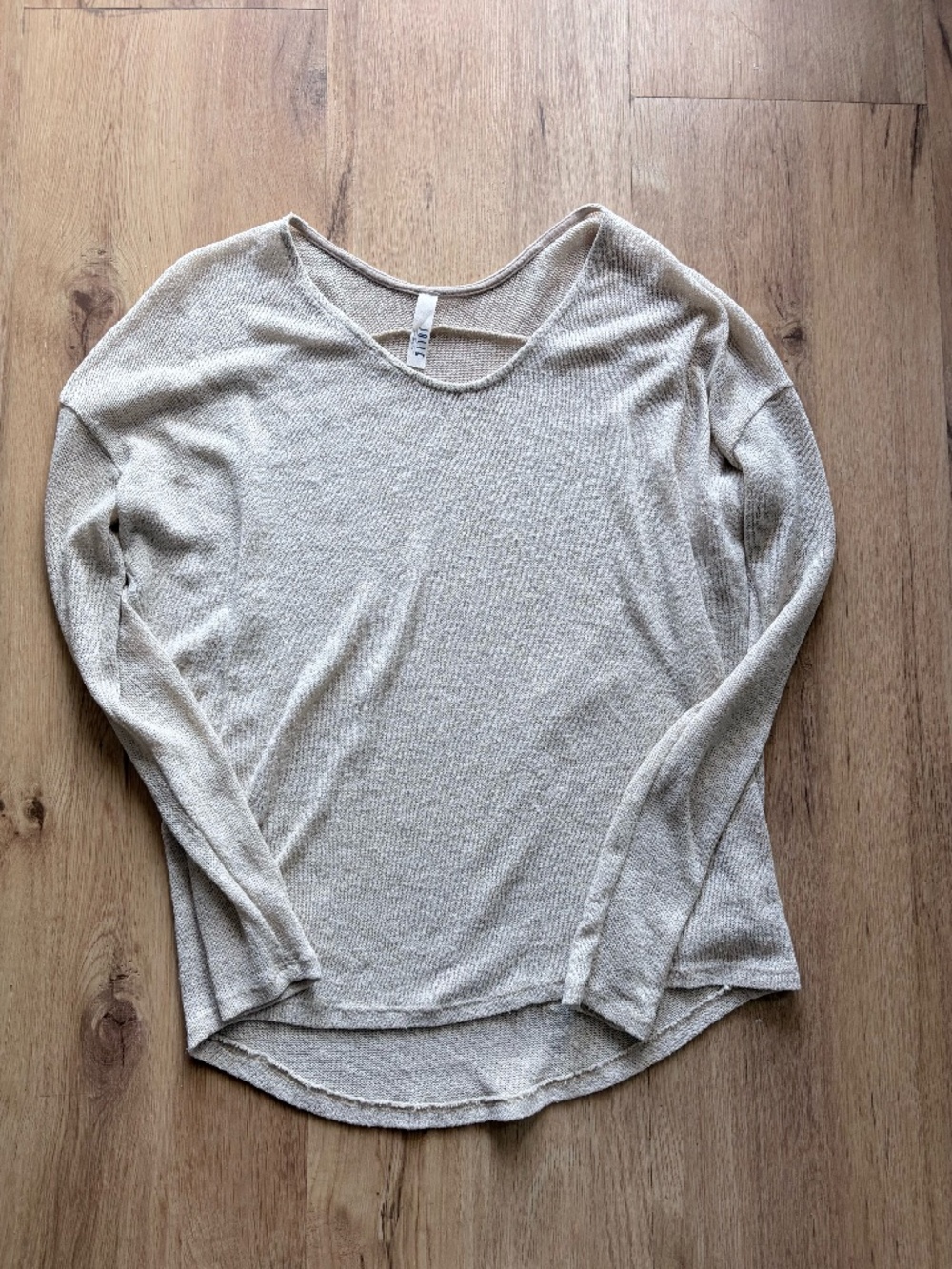 JOLIE Rayon Blend Round Neck Long Sleeve